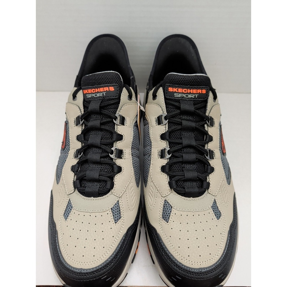 Skechers Men's Vigor 3.0 Hands Free Slip In Shoes Taupe Blk Goodyear Sz 14 EW - Picture 2 of 10